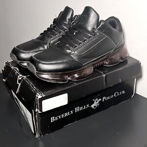 Beverly Hills Polo Club Jetta Sneakers W/Air Bubble Sole (Black)